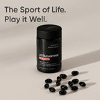 Top view of Sports Research Astaxanthin 12mg supplement container highlighting the secure flip top cap.