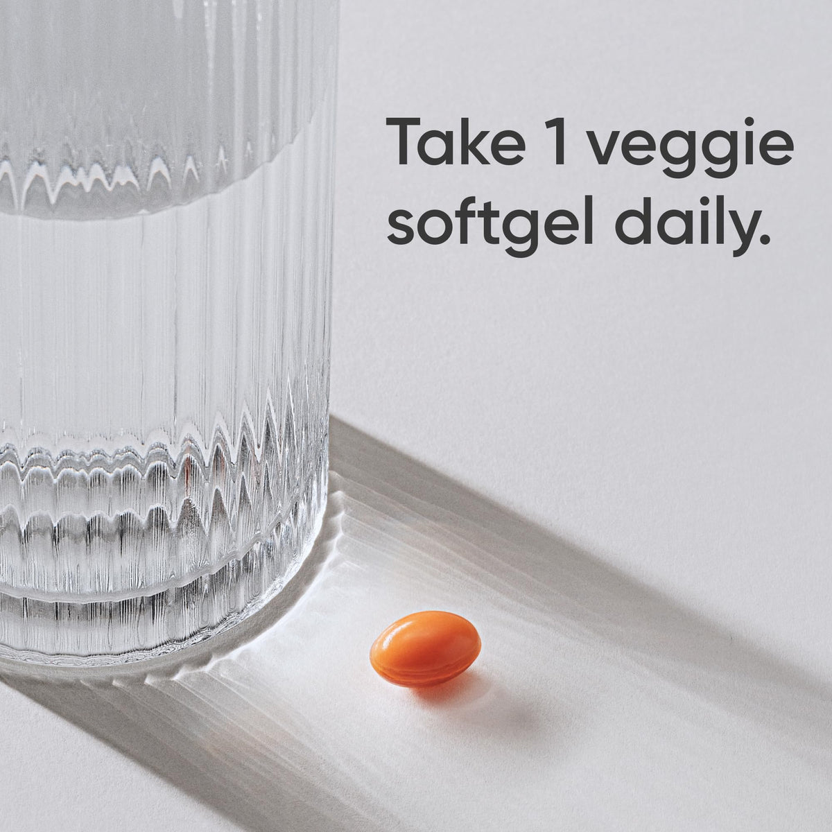 Sports Research non GMO and vegan certified logos on the side of the 120 veggie softgels packaging.