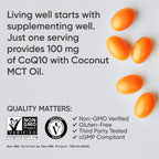 Sports Research CoQ10 with coconut MCT oil and BioPerine black pepper extract details for cardiovascular health.