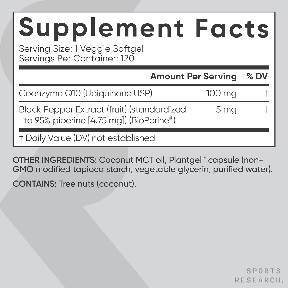 Top view of the premium Plantgel capsules from Sports Research demonstrating carrageenan free formulation.