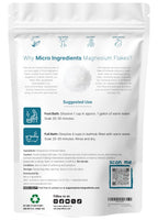 Close up of pure natural magnesium chloride mineral flakes