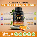 Top view of Nutraharmony Vitamin D3 K2 120 capsules bottle