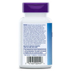 Back panel view of Natrol Kava Kava relaxation pills outlining complete allergy warning information