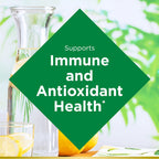 Side profile of Nature's Bounty liquid Vitamin E oil showing ingredient information