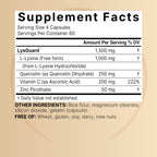 NatureBell LysGuard complex capsules ingredients panel label view
