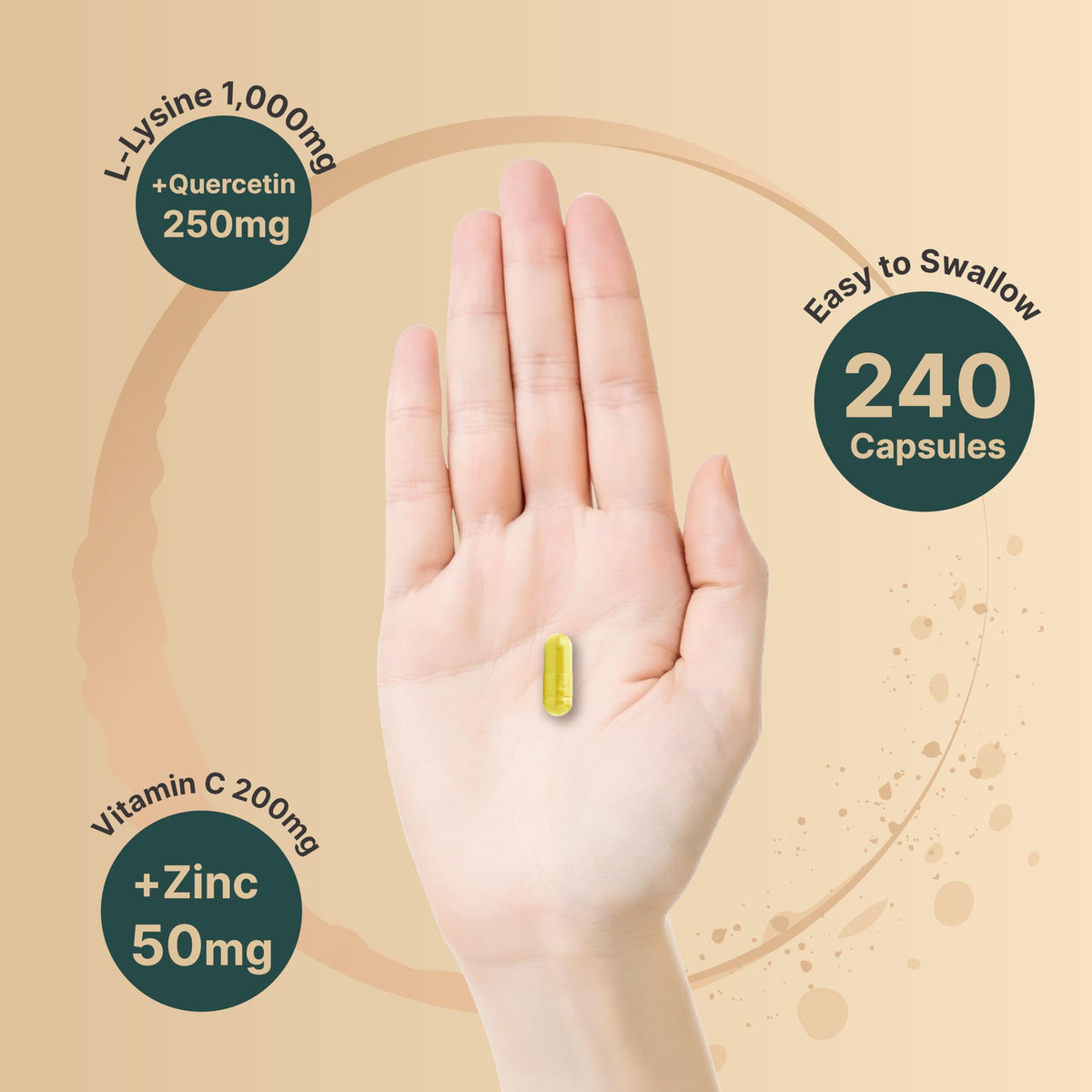 NatureBell immune support formula showing 4 in 1 blend detail