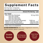 NatureBell 4-in-1 advanced immune defense capsules supplement label facts