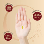 Authentic imported NatureBell lung support supplement bottle on white background