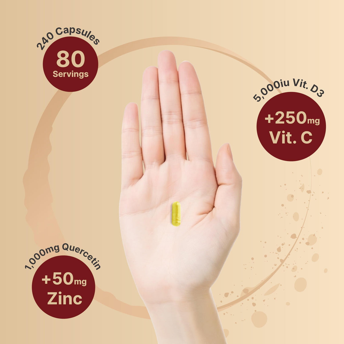 Authentic imported NatureBell lung support supplement bottle on white background