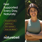NatureBell antioxidant wellness supplement bottle displaying entire retail packaging layout