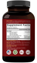 NatureBell zinc complex and quercetin dietary wellness capsules daily dosage details