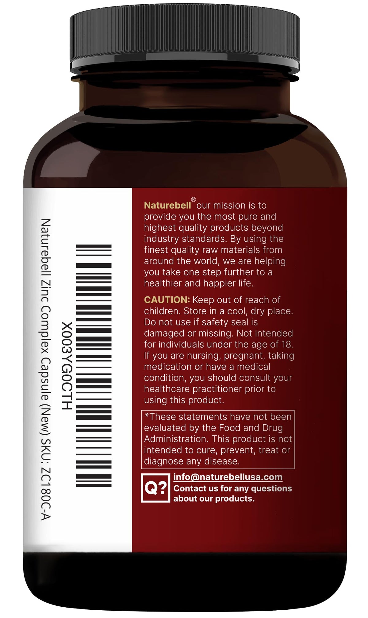 NatureBell seasonal health blend 240 capsule count secure packaging presentation