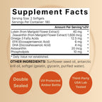 NatureBell macular health supplement bottle showing 4-in-1 formula ingredients