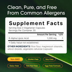 NatureBell high potency antioxidant capsules for cellular energy and nerve support benefit icons
