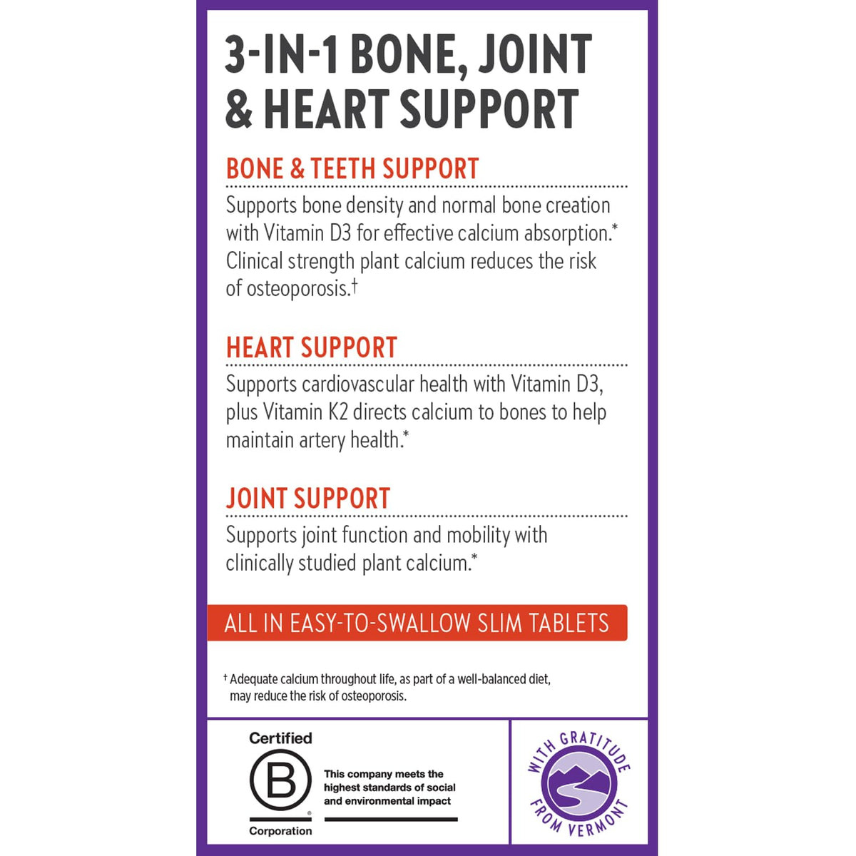 Premium organic bone health supplement by New Chapter