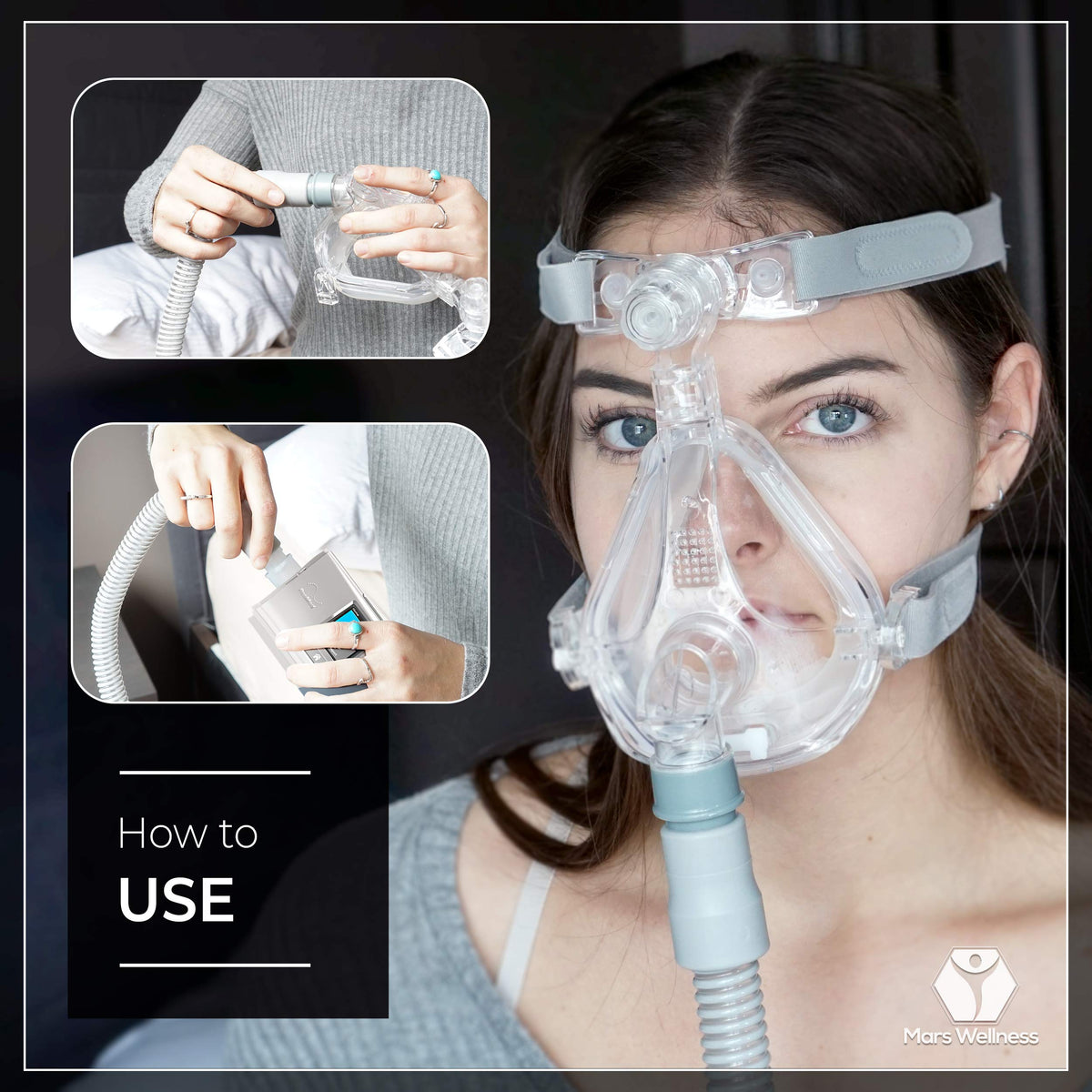 Universal CPAP hose showing smooth inner bore design