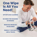 Side view of Snugell CPAP cleaning wipes flip top lid