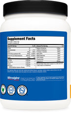 Nutricost imported pre-workout powder tub side view