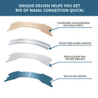 Individually wrapped nuSwift snoring relief strips laid out to demonstrate hygienic travel packaging