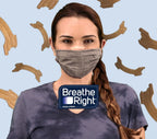 Breathe Right authentic imported 44 count box showing the detailed application instructions on the packaging side