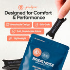 Side view of Pulpo Breathrise flexible adhesive strip for clear airways