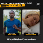 Skin Grip transparent breathing strips for congestion relief during exercise