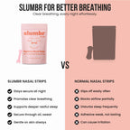 Full contents of the slumbr pink edition box displaying the sixty count external nasal support strips.
