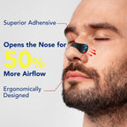Premium black performance nasal strips for gym and athletic workout breathing
