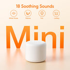 SMILEBOP mini travel sound machine showing compact dimensions