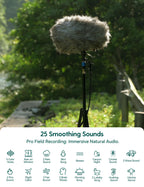 Babelio travel white noise machine showcasing its small size fitting comfortably inside a pocket.