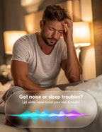 Babelio infant white noise device attached to a baby stroller using its integrated portable lanyard.