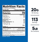 Nutricost unflavored pure dextrose powder nutrition facts panel and ingredient statement