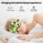 Kids using NganSuRong silk eye mask for travel rest