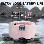 Side view of Sypvry wireless silk sleep mask with speakers