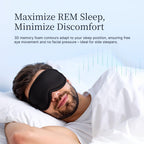 Top view of Nox Sleep 3D mask showing light-blocking nose bridge