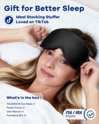 Facemoon blackout sleep mask in luxury travel packaging
