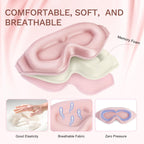 FlyCoco sleep mask with adjustable strap for secure fit