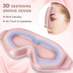 FlyCoco travel sleep mask for women and men in pink