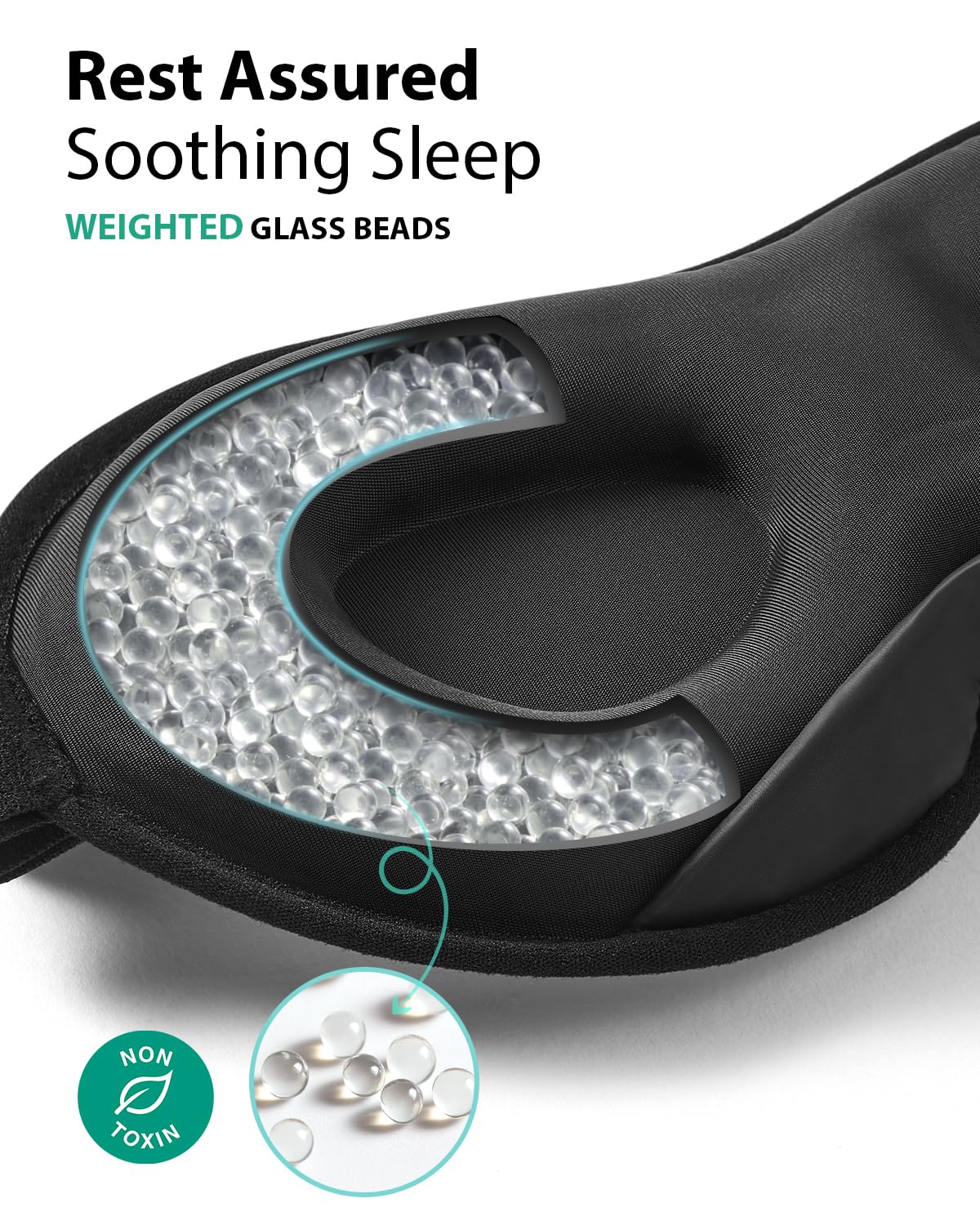 Mabao sleep mask nose bridge design for complete light blocking