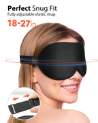 Travel set featuring Mabao weighted sleep mask and strap