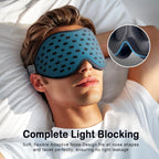 Contoured 12 millimeter deep eye cups on LitBear sleep mask