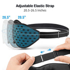 Breathable mesh fabric texture of LitBear blue sleep mask