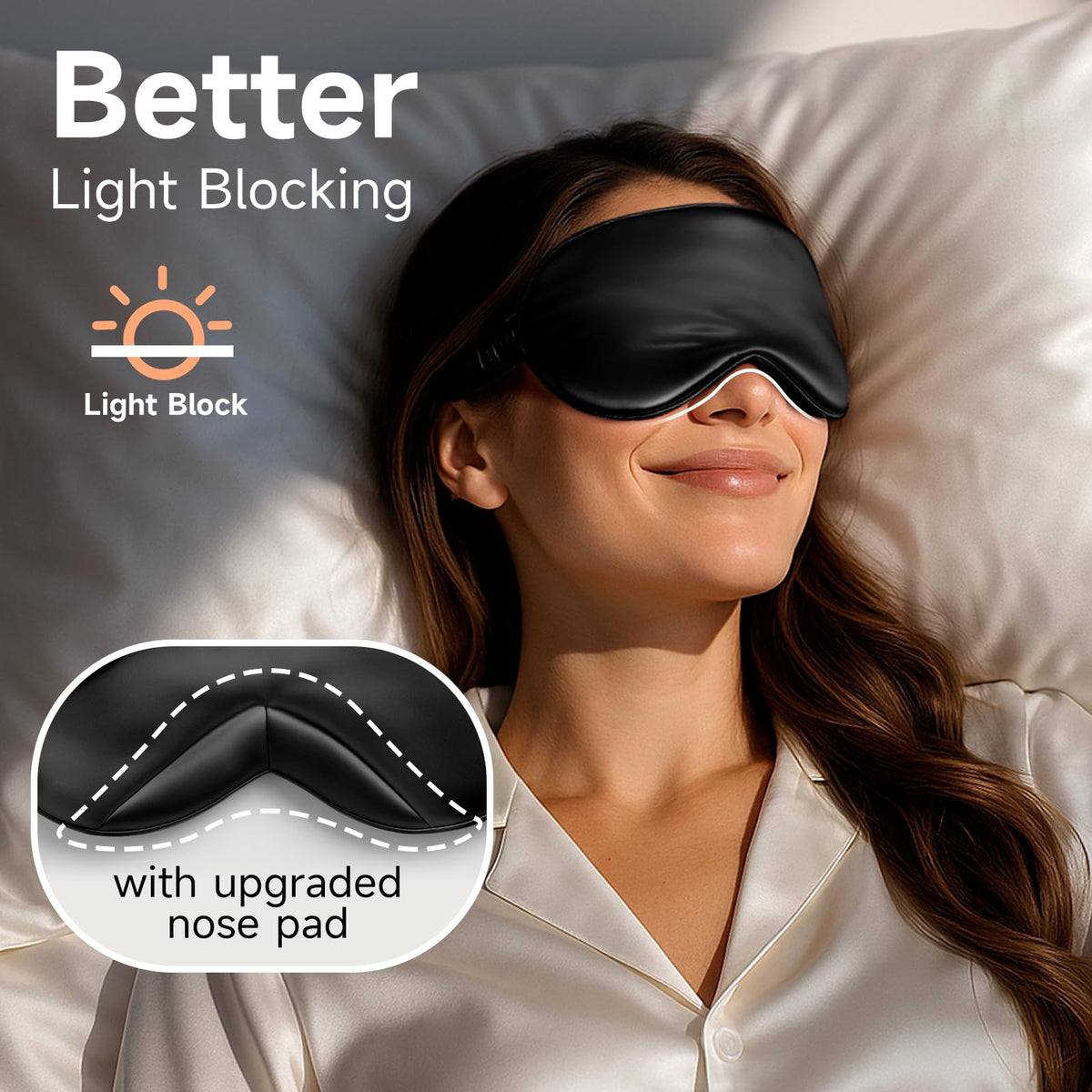 Umisleep 22 momme silk mask in premium packaging