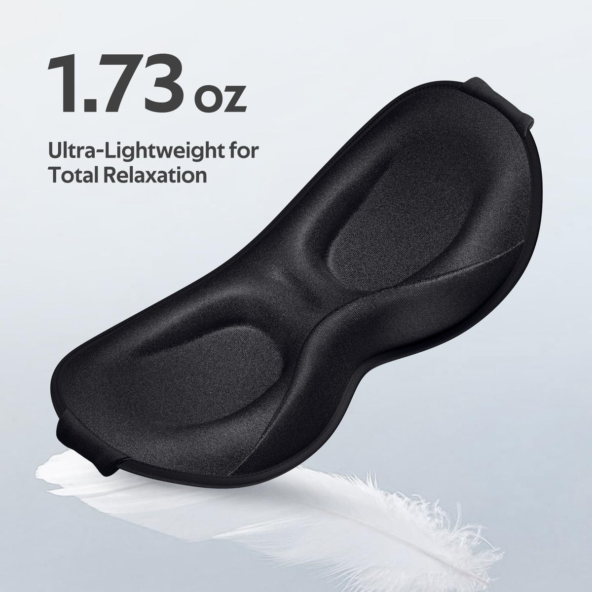 Side sleeper using Vynix 3D eye mask