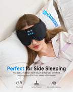Perytong wireless sleep mask showing 3D contoured eye space