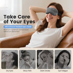 Gray plush eye mask for dry eye therapy