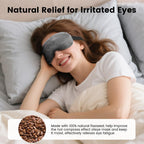 Flaxseed filled warm compress eye mask details