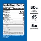 Nutricost premium clean unflavored protein powder tub highlighting the certified gluten free label.