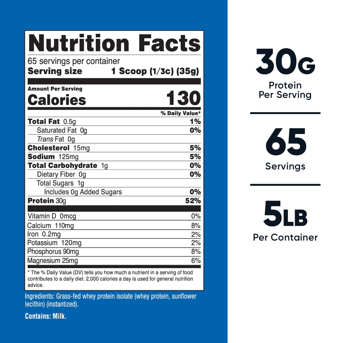 Nutricost premium clean unflavored protein powder tub highlighting the certified gluten free label.