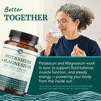 Nobi Nutrition potassium aspartate and magnesium citrate capsules bottle side panel showing safety warnings.